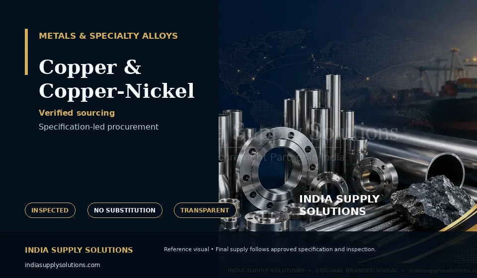 Copper & Copper-Nickel — India Supply Solutions sourcing visual