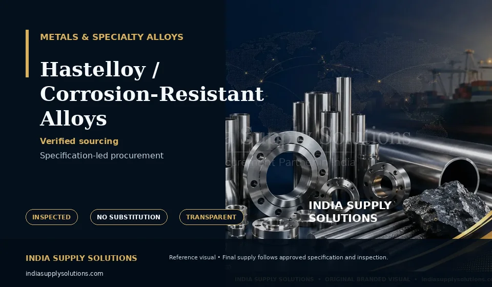 Hastelloy / Corrosion-Resistant Alloys — India Supply Solutions sourcing visual