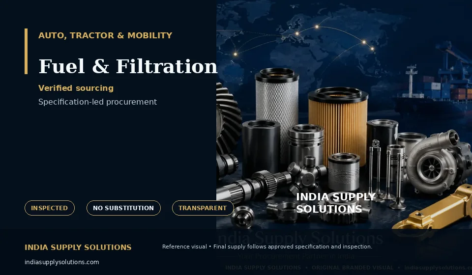 Fuel & Filtration — India Supply Solutions sourcing visual