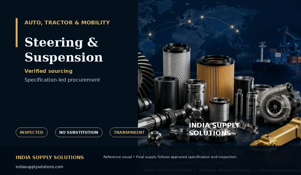 Steering & Suspension — India Supply Solutions sourcing visual