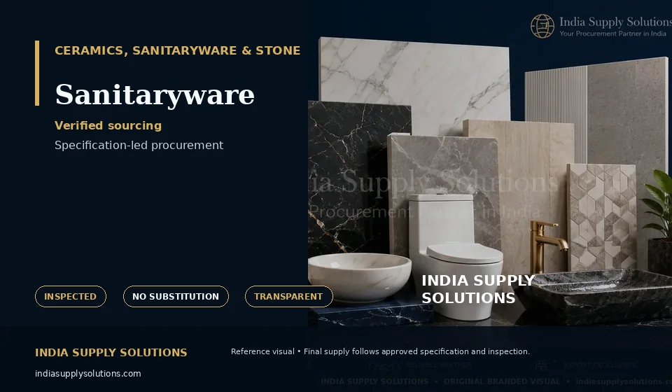 Sanitaryware — India Supply Solutions sourcing visual