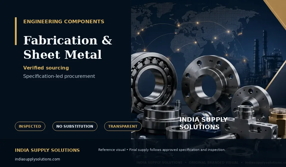 Fabrication & Sheet Metal — India Supply Solutions sourcing visual
