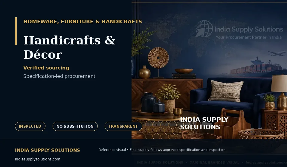 Handicrafts & Décor — India Supply Solutions sourcing visual