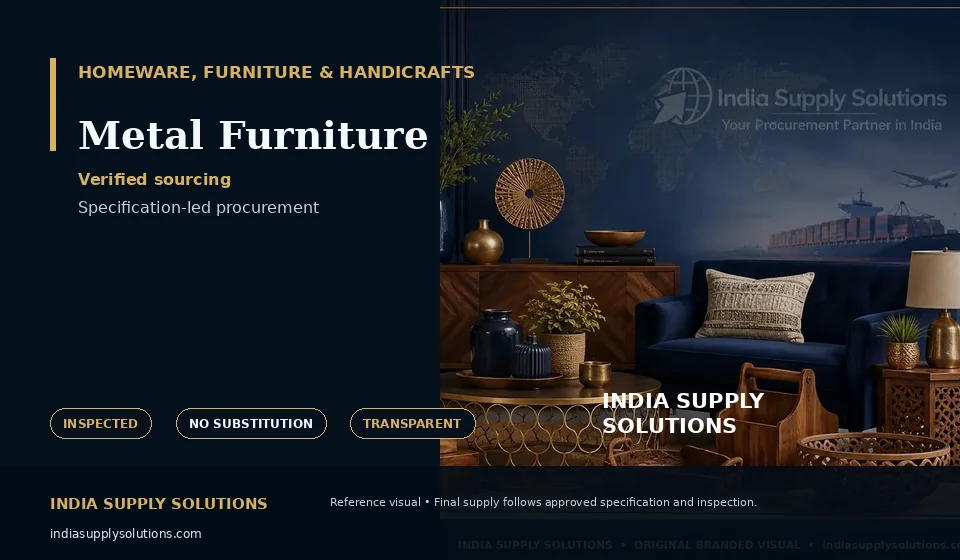 Metal Furniture — India Supply Solutions sourcing visual