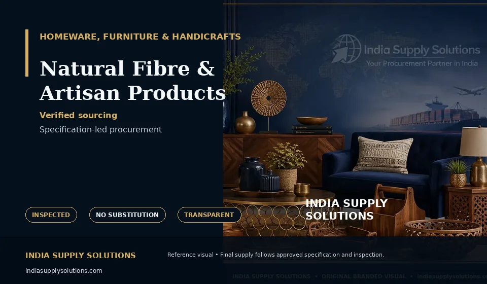 Natural Fibre & Artisan Products — India Supply Solutions sourcing visual