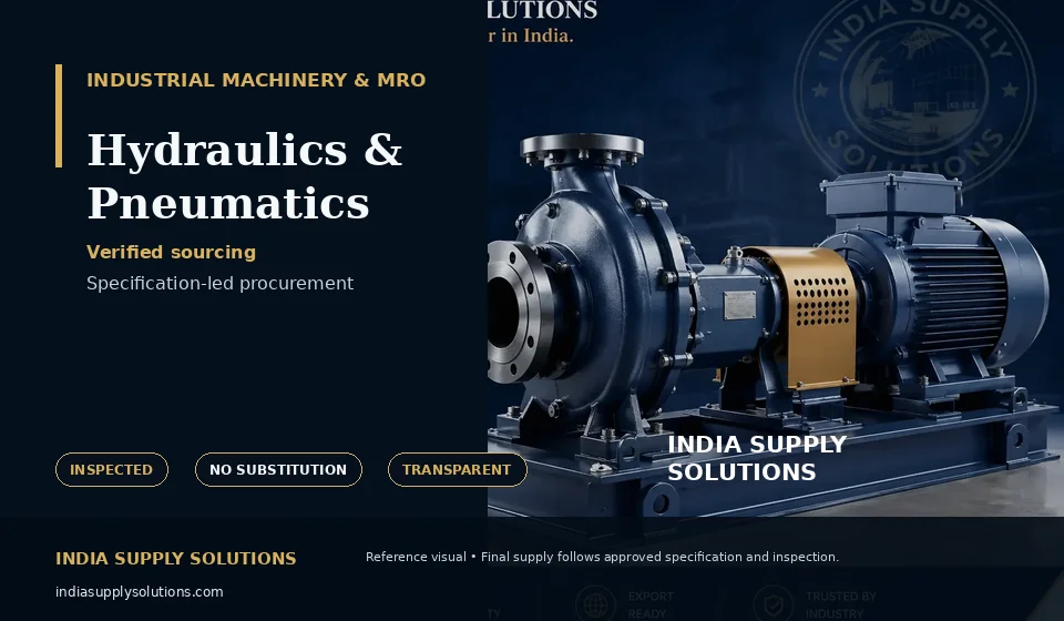 Hydraulics & Pneumatics — India Supply Solutions sourcing visual