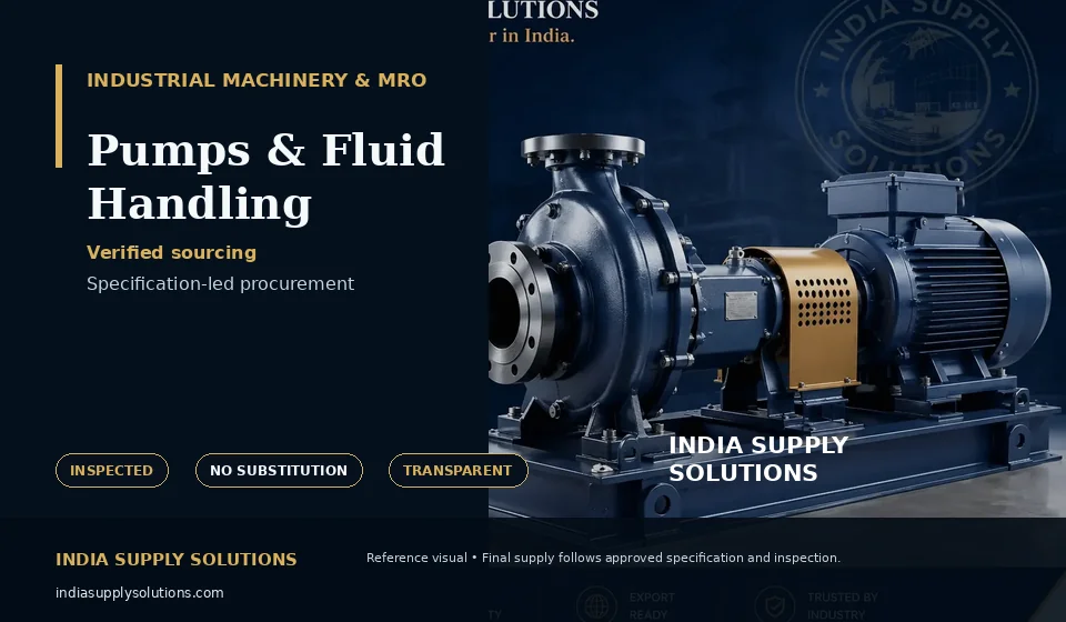 Pumps & Fluid Handling — India Supply Solutions sourcing visual