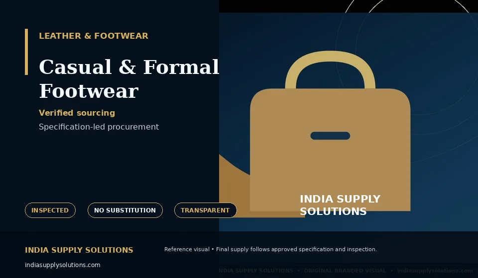 Casual & Formal Footwear — India Supply Solutions sourcing visual