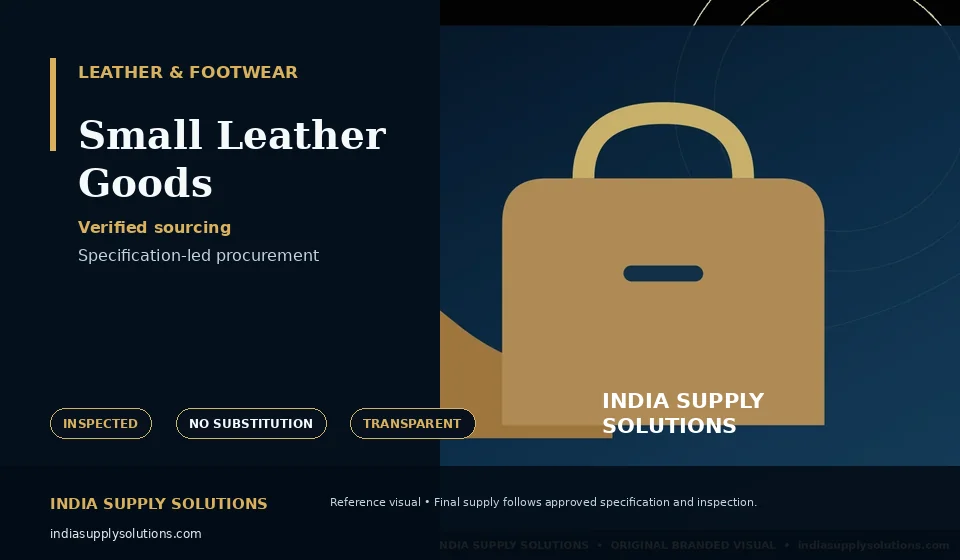 Small Leather Goods — India Supply Solutions sourcing visual