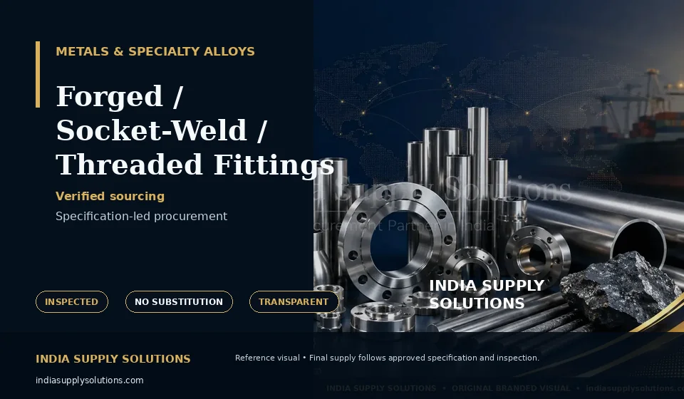 Forged / Socket-Weld / Threaded Fittings — India Supply Solutions sourcing visual