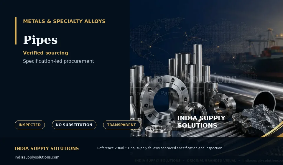 Pipes — India Supply Solutions sourcing visual