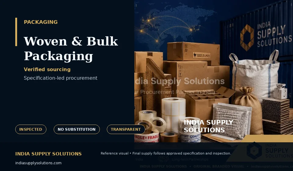Woven & Bulk Packaging — India Supply Solutions sourcing visual