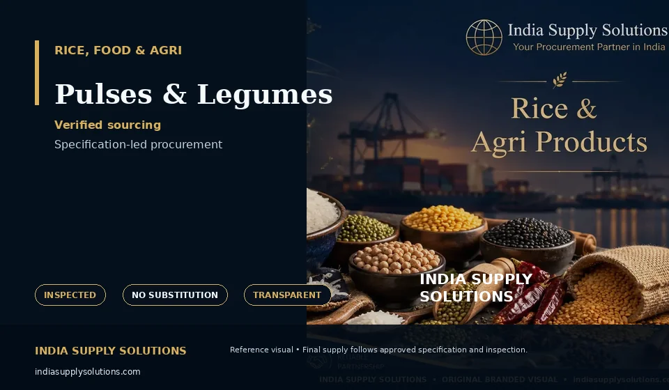 Pulses & Legumes — India Supply Solutions sourcing visual