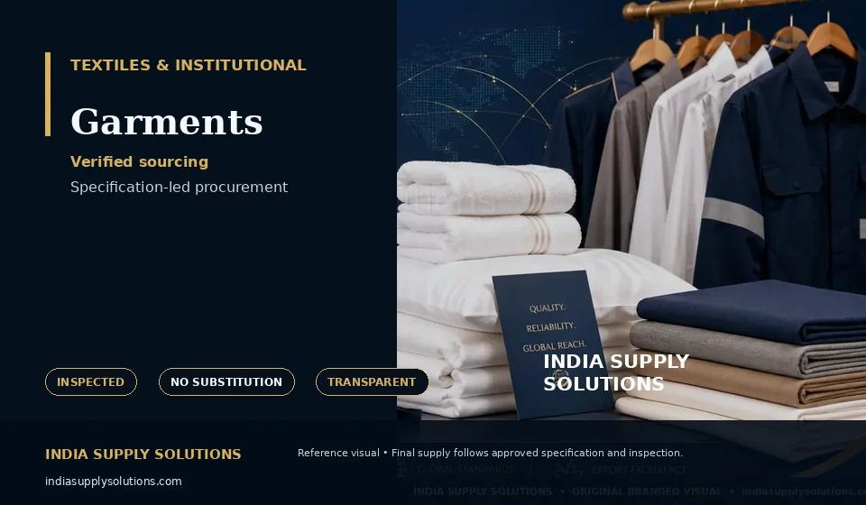 Garments — India Supply Solutions sourcing visual