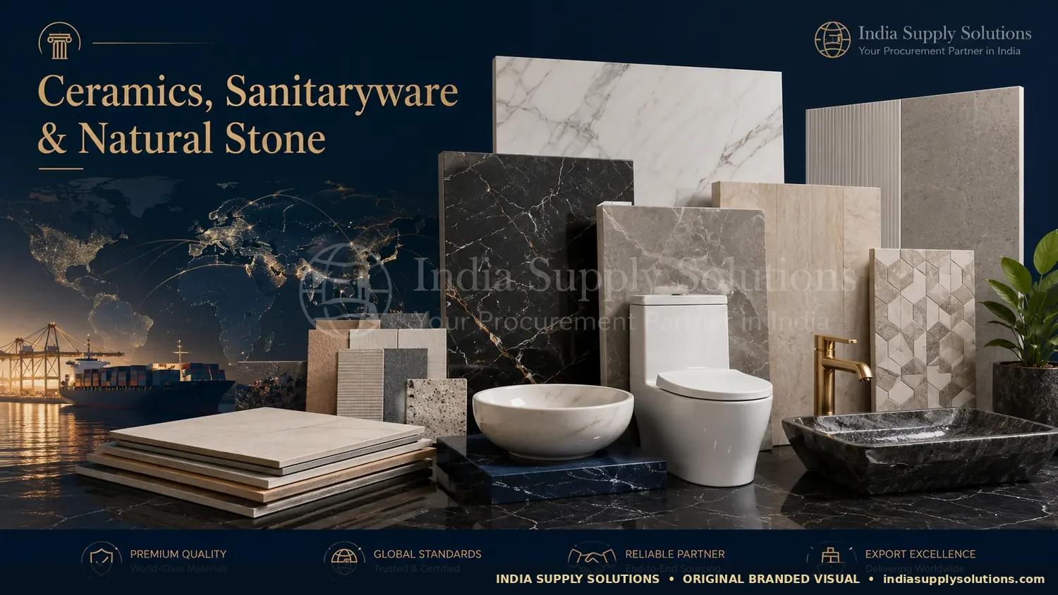 Ceramics, Sanitaryware & Natural Stone sourcing visual