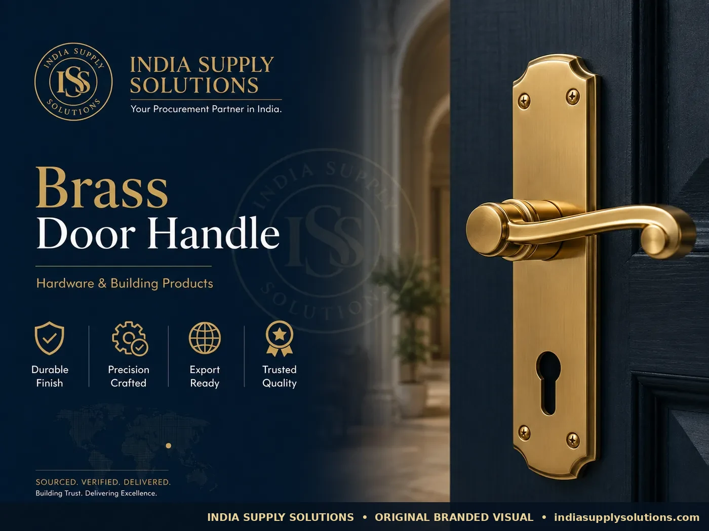 Brass Door Handle — India Supply Solutions product-family reference photograph
