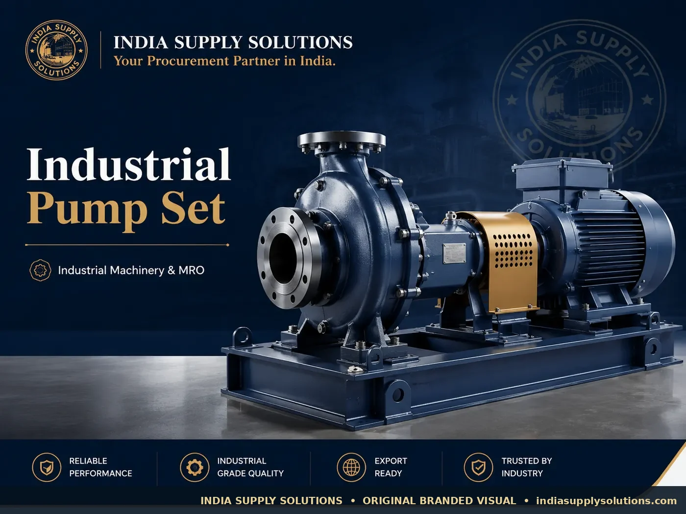 Industrial Centrifugal Pump Set — India Supply Solutions product-family reference photograph