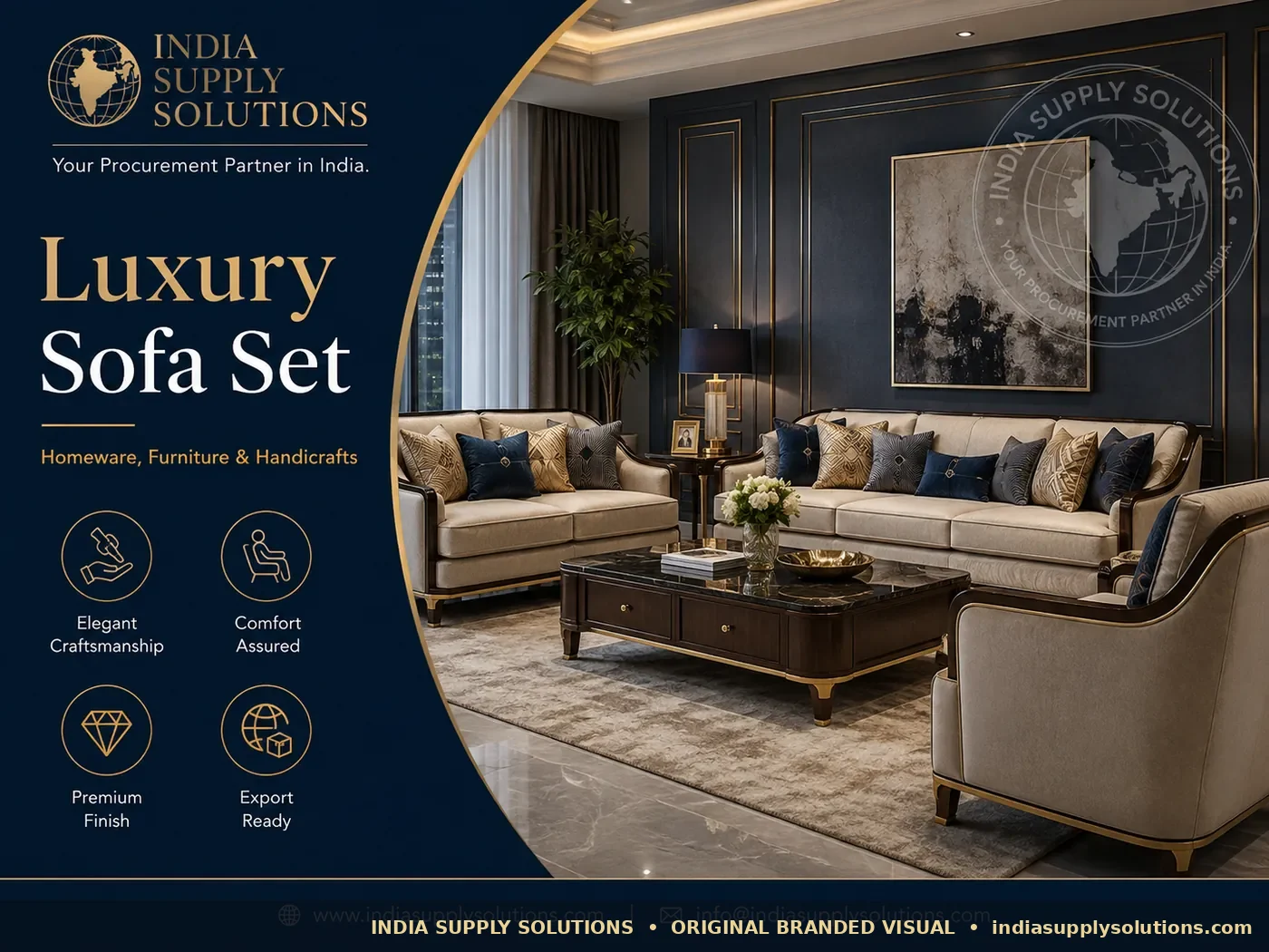 Luxury Sofa Set — India Supply Solutions product-family reference photograph